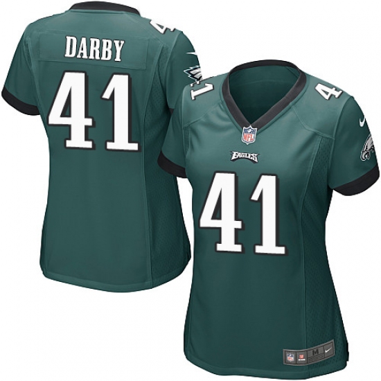 Women's Nike Philadelphia Eagles #41 Ronald Darby Game Midnight Green Team Color NFL Jersey - Ujersey