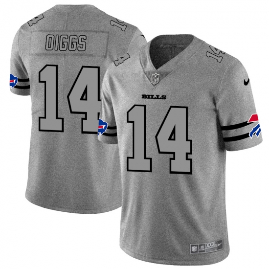 Nike Buffalo Bills #14 Stefon Diggs Men's Gray Gridiron II Vapor Untouchable Limited NFL Jersey - Ujersey
