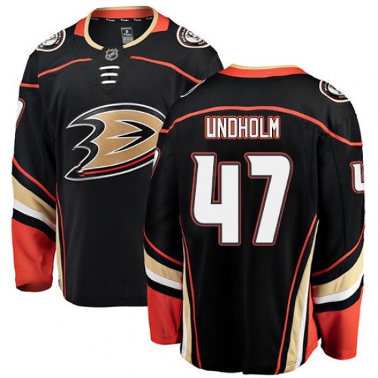 Youth Anaheim Ducks #47 Hampus Lindholm Fanatics Branded Black Home Breakaway NHL Jersey - Ujersey