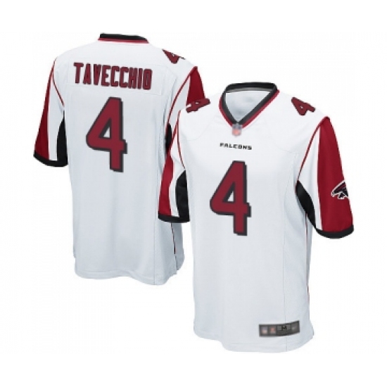 Men's Atlanta Falcons #4 Giorgio Tavecchio Game White Football Jersey - Ujersey
