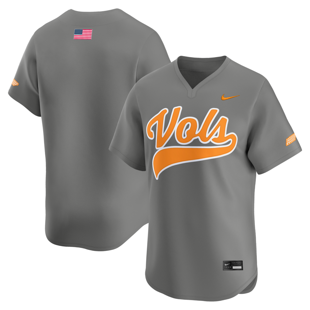 Men's Nike Gray Tennessee Volunteers Alternate Limited Baseball Jersey - Ujersey