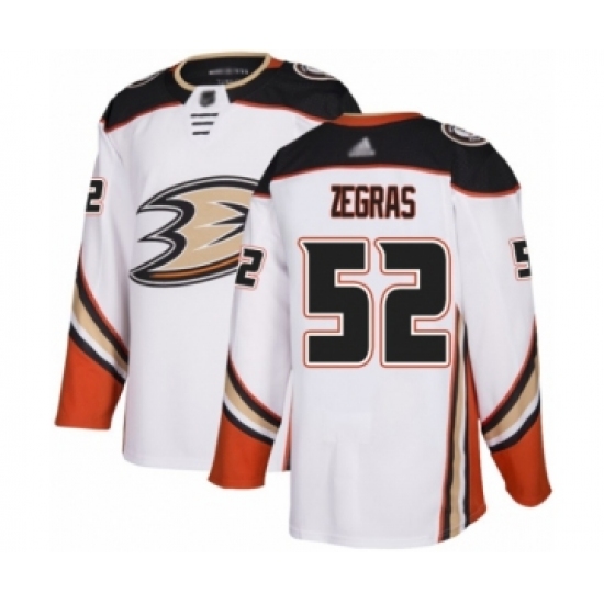 Youth Anaheim Ducks #52 Trevor Zegras Authentic White Away Hockey Jersey - Ujersey