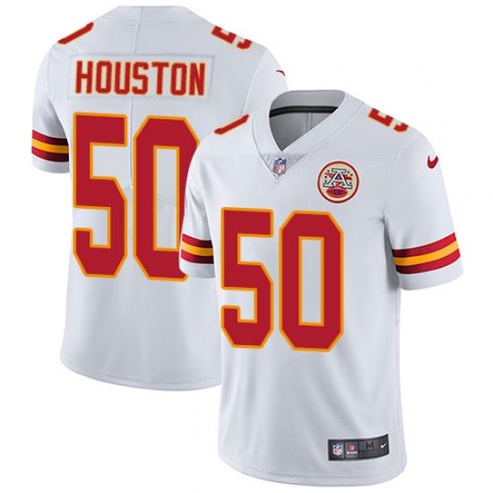 Youth Nike Kansas City Chiefs #50 Justin Houston White Vapor Untouchable Limited Player NFL Jersey - Ujersey