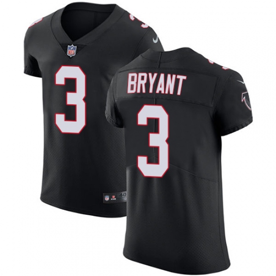 Men's Nike Atlanta Falcons #3 Matt Bryant Black Alternate Vapor Untouchable Elite Player NFL Jersey - ujerseystore