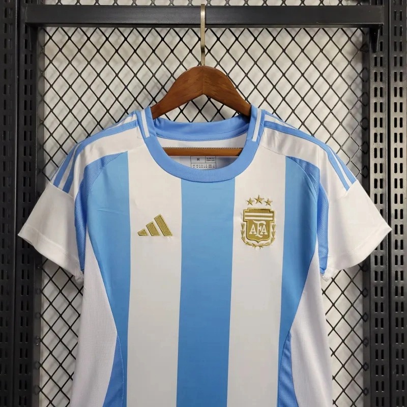 Argentina Soccer Jersey Home Women's Custom Shirt 2024 - ujerseystore