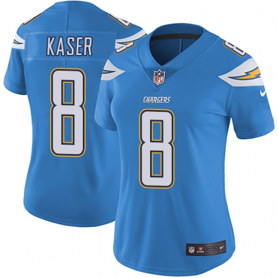 Women's Nike Los Angeles Chargers #8 Drew Kaser Elite Electric Blue Alternate NFL Jersey - Ujersey