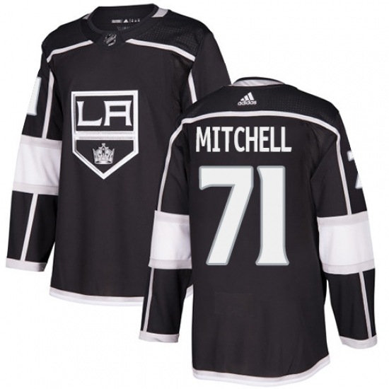 Men's Adidas Los Angeles Kings #71 Torrey Mitchell Authentic Black Home NHL Jersey - Ujersey