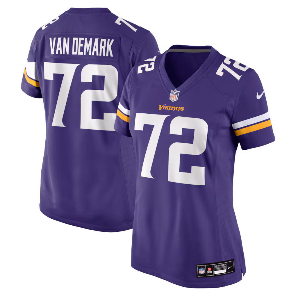 Women's Minnesota Vikings Ryan Van Demark Nike Purple Team Game Jersey