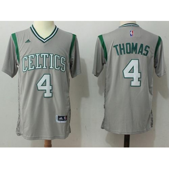 Boston Celtics #4 Isaiah Thomas Gray Pride Stitched NBA Jersey - Ujersey