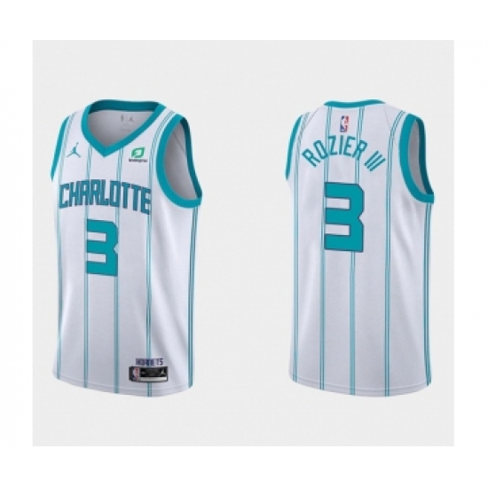 Men's Charlotte Hornets #3 Terry Rozier III White Stitched NBA Jersey - Ujersey