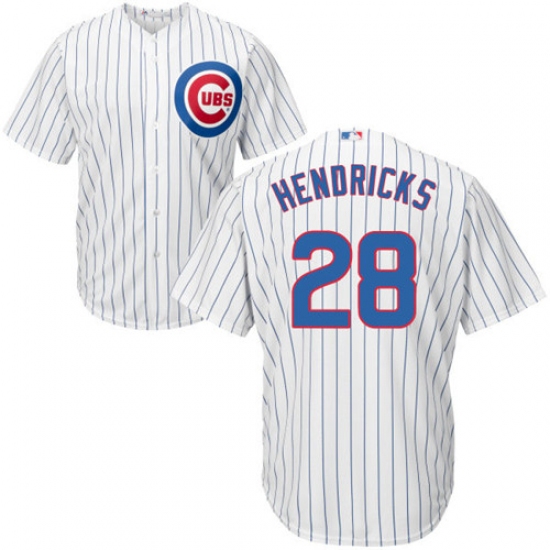 Men's Majestic Chicago Cubs #28 Kyle Hendricks Replica White Home Cool Base MLB Jersey - Ujersey