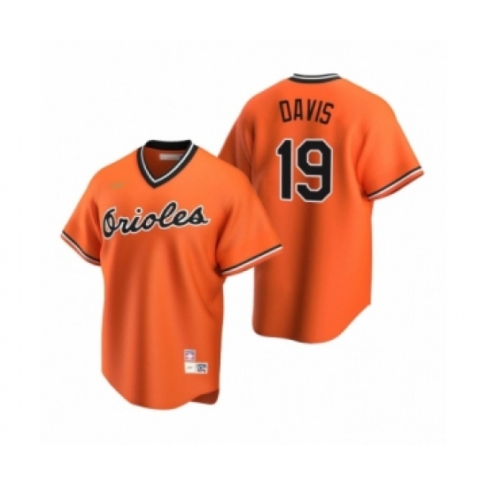 Youth Baltimore Orioles #19 Chris Davis Nike Orange Cooperstown Collection Alternate Jersey - Ujersey