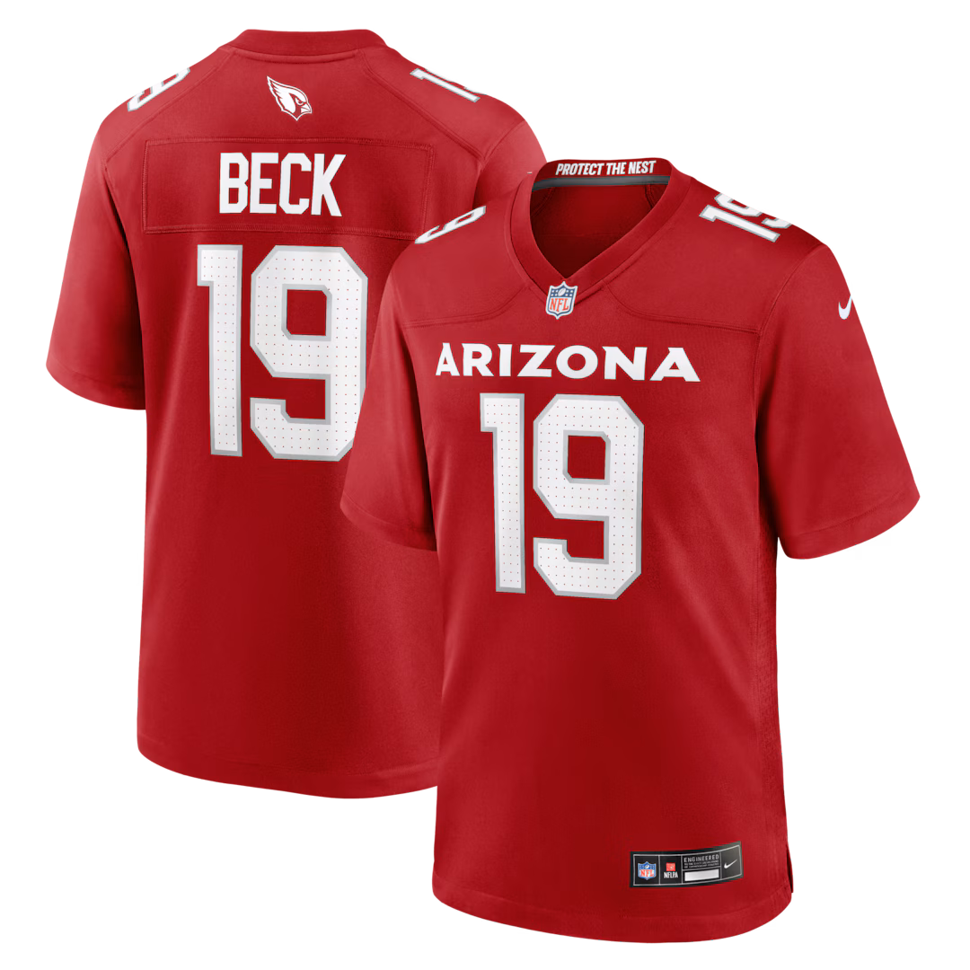 Men's Arizona Cardinals Carson Beck Nike Cardinal Game Jersey