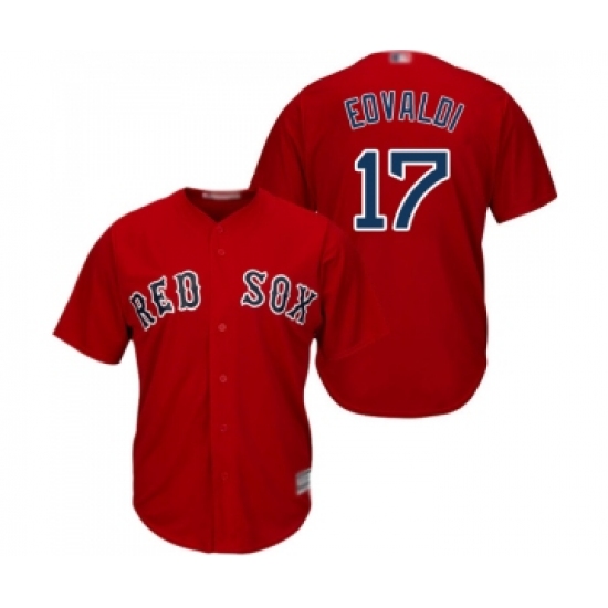 Youth Boston Red Sox #17 Nathan Eovaldi Replica Red Alternate Home Cool Base Baseball Jersey - Ujersey