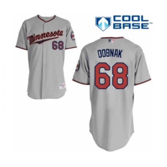 Youth Minnesota Twins #68 Randy Dobnak Authentic Grey Road Cool Base Baseball Player Jersey - Ujersey