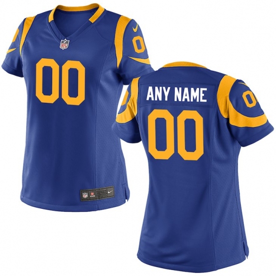 Women's Los Angeles Rams Nike Royal Custom Game Jersey - Ujersey