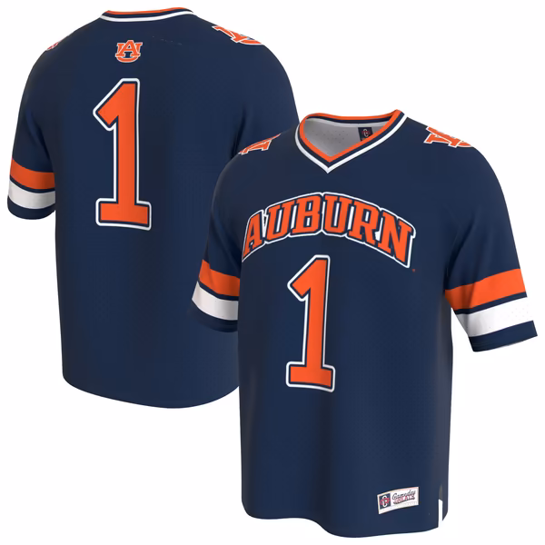 Youth GameDay Greats Navy Auburn Tigers Lightweight Collegiate Football Fashion Jersey