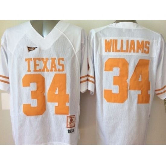 Texas Longhorns 34 Ricky Williams White College Jersey - Ujersey