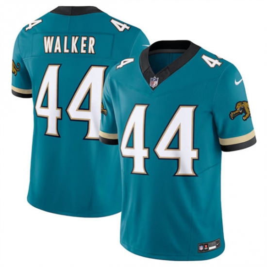 Men's Jacksonville Jaguars #44 Travon Walker Teal 2024 F.U.S.E. Prowler Throwback Vapor Limited Football Stitched Jersey - Ujersey