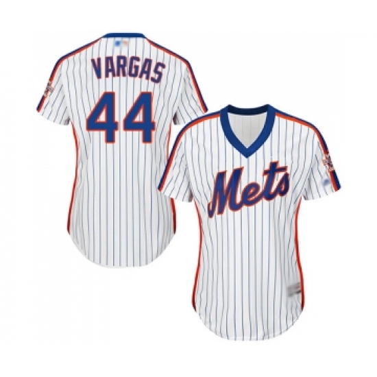 Women's New York Mets #44 Jason Vargas Authentic White Alternate Cool Base Baseball Jersey - Ujersey