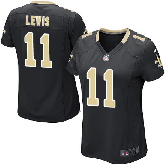 Women's Nike New Orleans Saints #11 Tommylee Lewis Game Black Team Color NFL Jersey - Ujersey