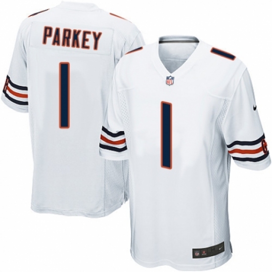 Men's Nike Chicago Bears #1 Cody Parkey Game White NFL Jersey - Ujersey