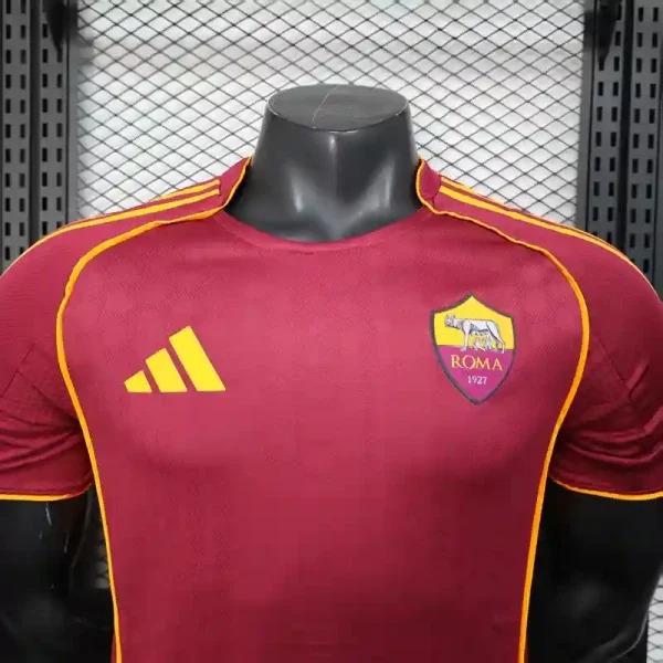 Roma  Soccer Jersey Home Shirt 2025/26 - Ujersey NHL