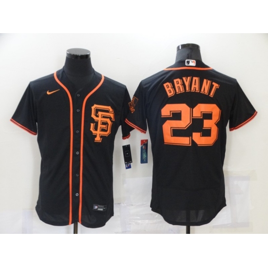 Men's Nike San Francisco Giants #23 Kobe Bryant Black Elite Collection Jersey - Ujersey