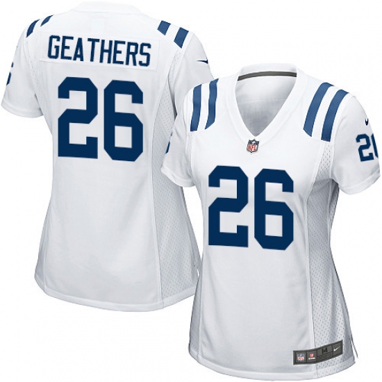 Women's Nike Indianapolis Colts #26 Clayton Geathers Game White NFL Jersey - Ujersey