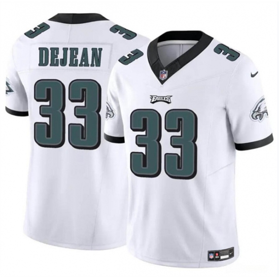 Men's Philadelphia Eagles #33 Cooper DeJean White 2024 Draft F.U.S.E. Vapor Untouchable Limited Football Stitched Jersey - Ujersey