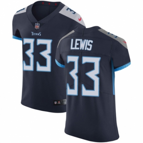 Men's Nike Tennessee Titans #33 Dion Lewis Navy Blue Team Color Vapor Untouchable Elite Player NFL Jersey - Ujersey
