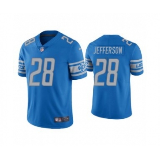 Men's Blue Detroit Lions #28 Jermar Jefferson Vapor Untouchable Limited Stitched Jersey - Ujersey