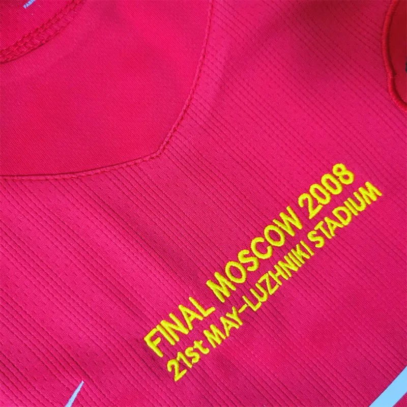 Manchester United Retro Home UCL Final Long Sleeve Football Jersey Shirt 2007/08
