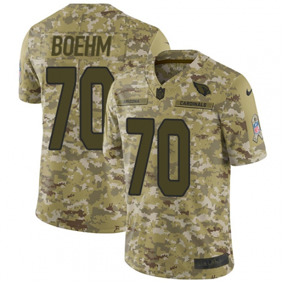 Youth Nike Arizona Cardinals #70 Evan Boehm Limited Camo 2018 Salute to Service NFL Jersey - Ujersey