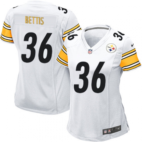 Women's Nike Pittsburgh Steelers #36 Jerome Bettis Game White NFL Jersey - Ujersey