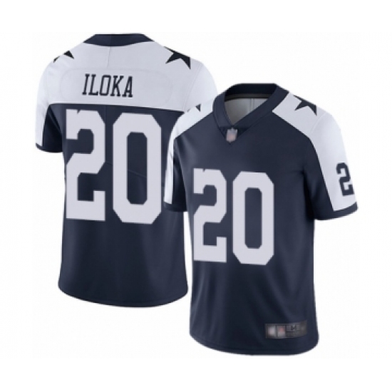 Youth Dallas Cowboys #20 George Iloka Navy Blue Throwback Alternate Vapor Untouchable Limited Player Football Jersey - Ujersey