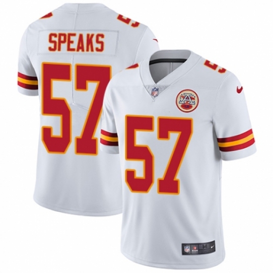 Men's Nike Kansas City Chiefs #57 Breeland Speaks White Vapor Untouchable Limited Player NFL Jersey - Ujersey