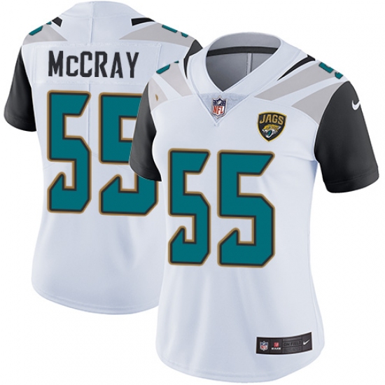 Women's Nike Jacksonville Jaguars #55 Lerentee McCray White Vapor Untouchable Limited Player NFL Jersey