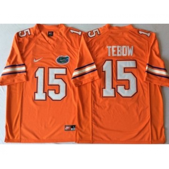Florida Gators 15 Tim Tebow Orange College Football Jersey - Ujersey