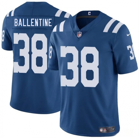 Men's Indianapolis Colts #38 Corey Ballentine Blue 2025 Vapor Limited Football Stitched Jersey - Ujersey