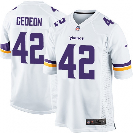 Men's Nike Minnesota Vikings #42 Ben Gedeon Game White NFL Jersey - Ujersey