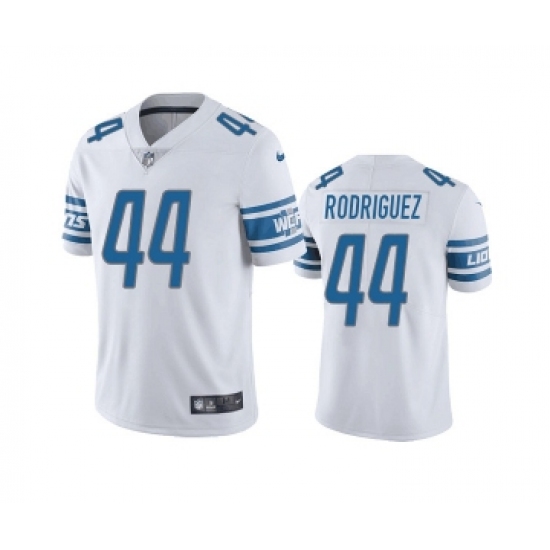 Men's Detroit Lions #44 Malcolm Rodriguez White Vapor Untouchable Limited Stitched Jersey - Ujersey