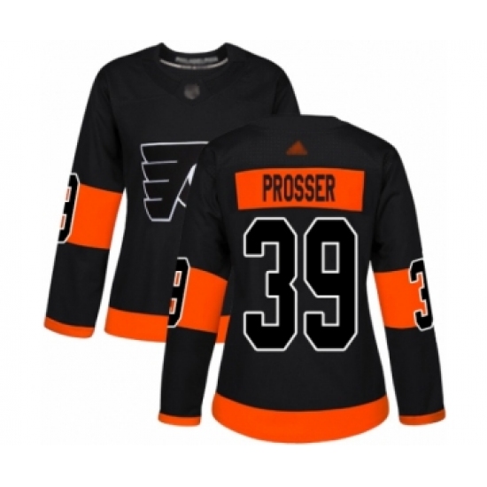 Women's Philadelphia Flyers #39 Nate Prosser Authentic Black Alternate Hockey Jersey - Ujersey