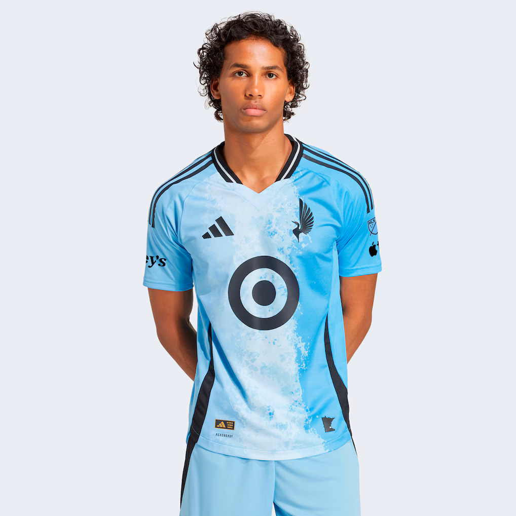 Men's Minnesota United FC adidas Blue 2025 CONVERGENCE On-Field Authentic Patch Jersey - Ujersey