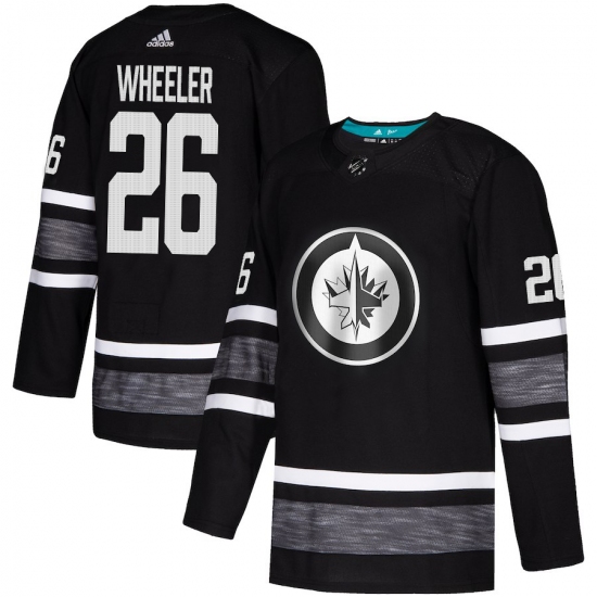 Men's Adidas Winnipeg Jets #26 Blake Wheeler Black 2019 All-Star Game Parley Authentic Stitched NHL Jersey - Ujersey