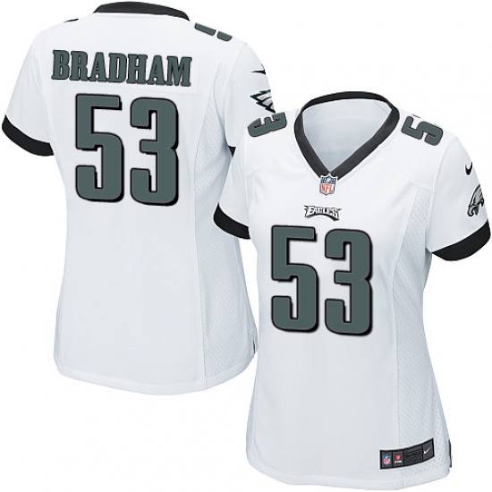 Women's Nike Philadelphia Eagles #53 Nigel Bradham Game White NFL Jersey - Ujersey