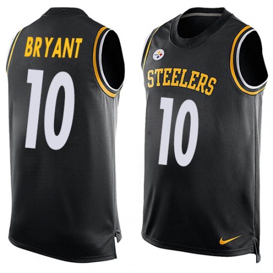 Men's Nike Pittsburgh Steelers #10 Martavis Bryant Limited Black Player Name & Number Tank Top NFL Jersey - Ujersey