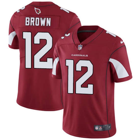 Youth Nike Arizona Cardinals #12 John Brown Red Team Color Vapor Untouchable Limited Player NFL Jersey - Ujersey