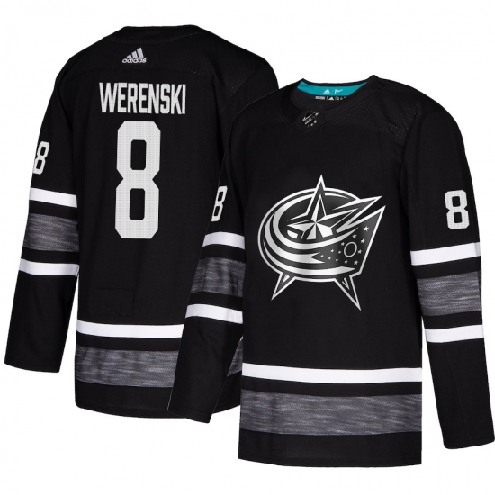 Men's Adidas Columbus Blue Jackets #8 Zach Werenski Black 2019 All-Star Game Parley Authentic Stitched NHL Jersey - Ujersey
