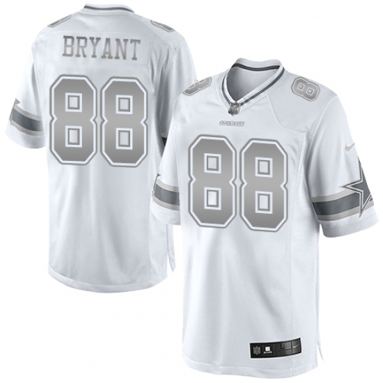 Men's Nike Dallas Cowboys #88 Dez Bryant Limited White Platinum NFL Jersey - Ujersey